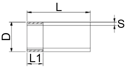Резьба стальная АС 3/4″ Ду20 Ру16 оцинкованная L=30мм ГОСТ 8965-75