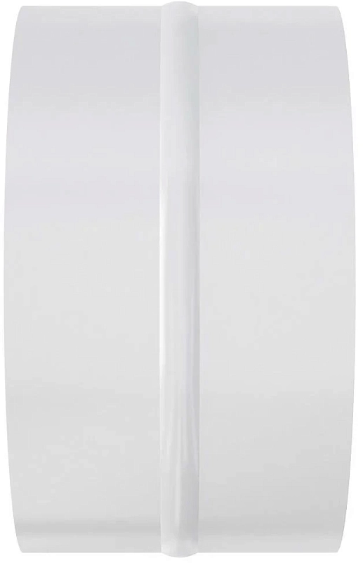 Соединитель ERA ПМ D125 круглый, стальной с покрытием полимерной эмалью для соединения воздуховодов, белый