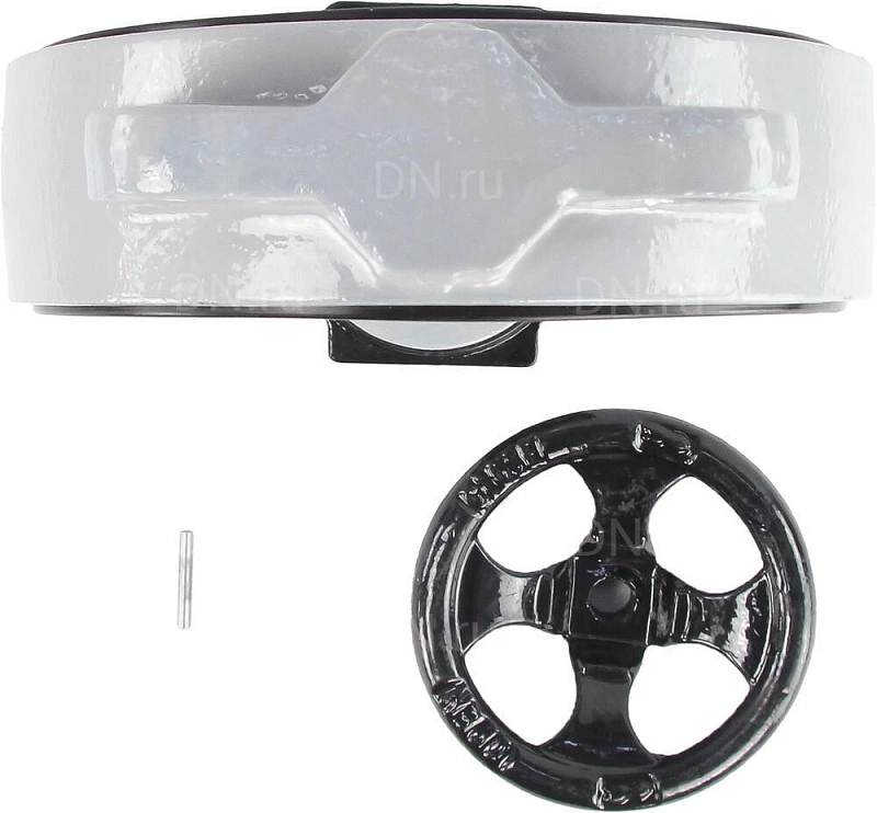 Затвор дисковый поворотный ABRA BUV-VF863D Ду500 Ру16 межфланцевый, корпус - чугун GG25, диск - нержавеющая сталь AISI 316, уплотнение - NBR, с редуктором