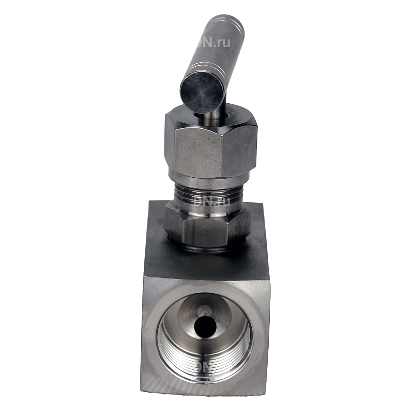 Клапан игольчатый VN3131M-T-Ht 1/2″ Ду15 Ру400 резьбовой, корпус - нержавеющая сталь 304, уплотнение - металл, с Т-образной рукояткой