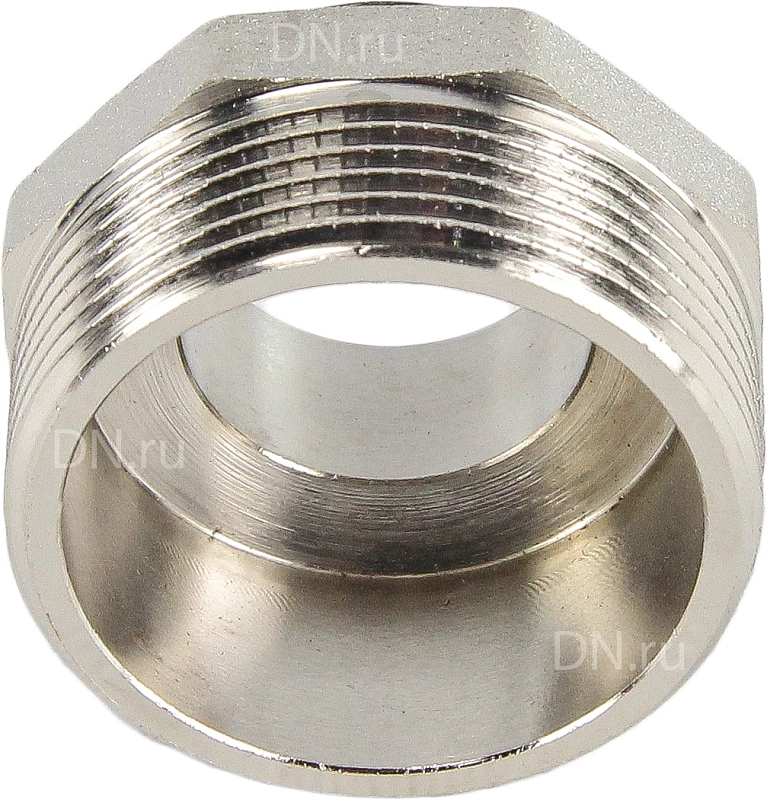 Ниппель переходной STI Ду25х15 (1″ х 1/2″) никелированный