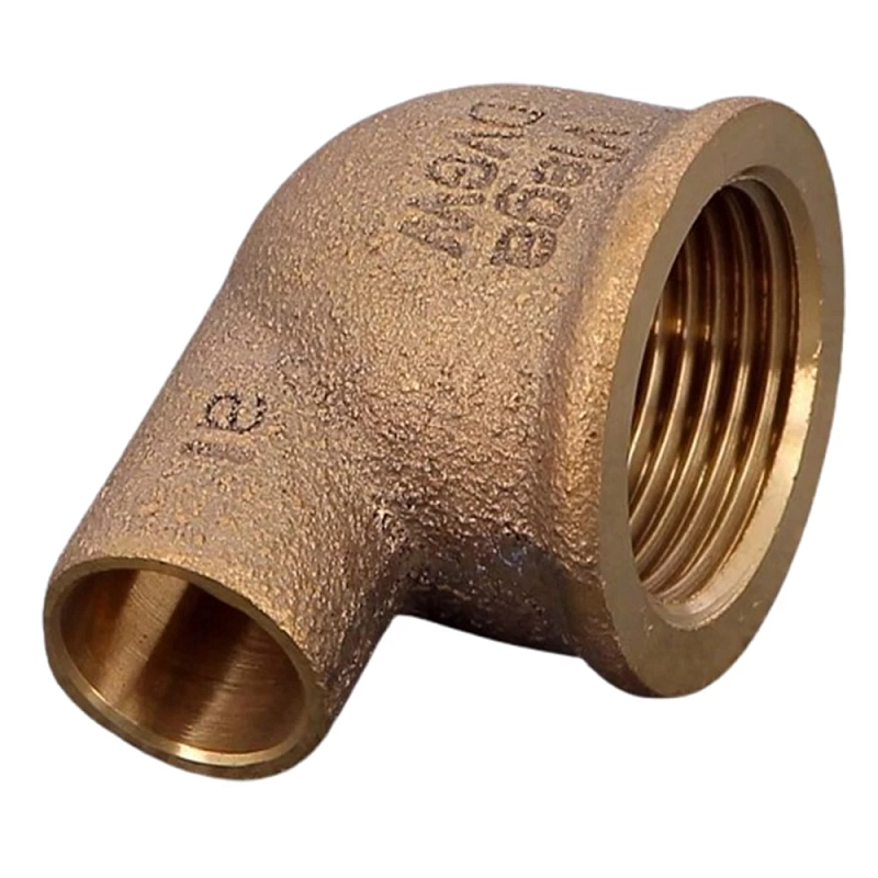 Угол переходной Viega 94090G Дн28x3/4″ Ру25, 90°, для медных труб, присоединение - пайка / внутренняя резьба