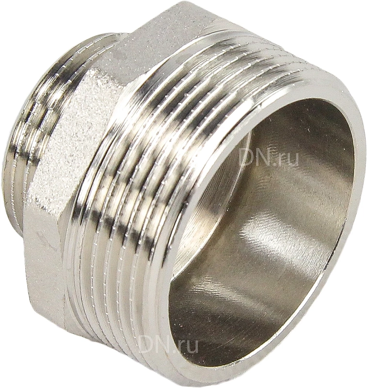 Ниппель переходной STI Ду25х15 (1″ х 1/2″) никелированный